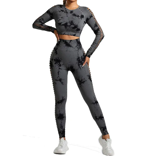 Women's yoga shorts and high-waisted gym yoga set