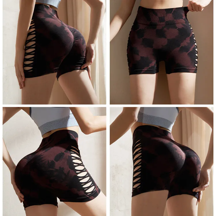 Women's yoga shorts and high-waisted gym yoga set