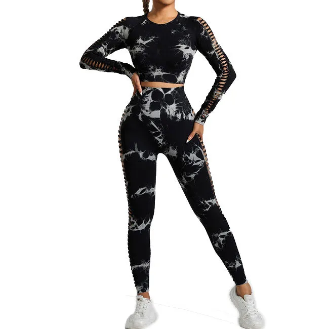 Women's yoga shorts and high-waisted gym yoga set