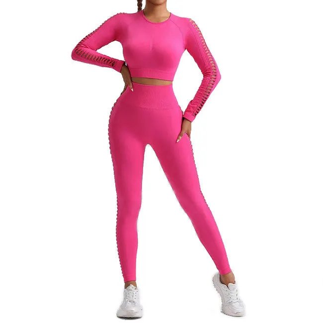 Women's yoga shorts and high-waisted gym yoga set